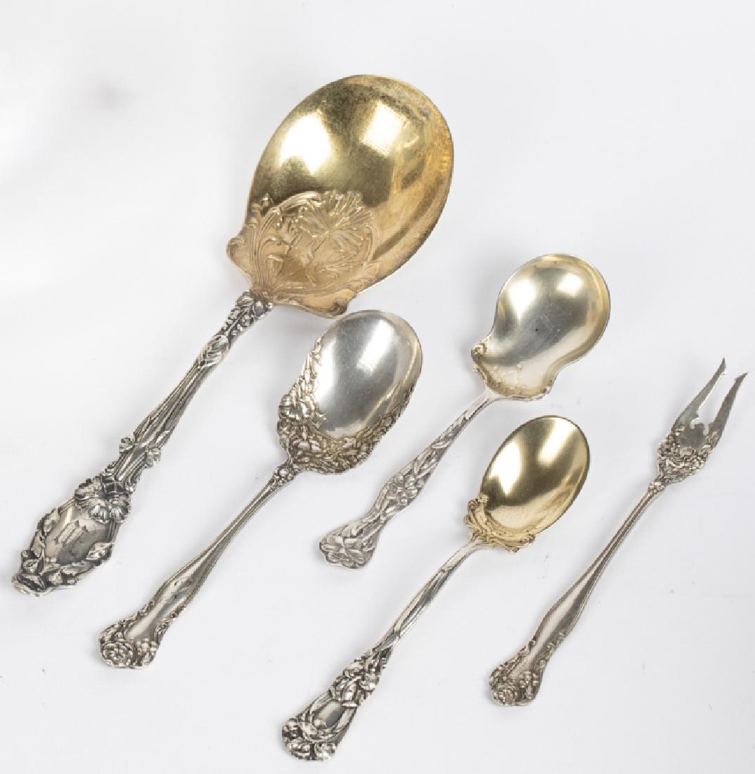 A group of sterling Art Nouveau flatware (1 of 3)