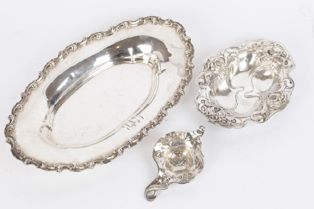 A sterling group of three table articles (1 of 3)