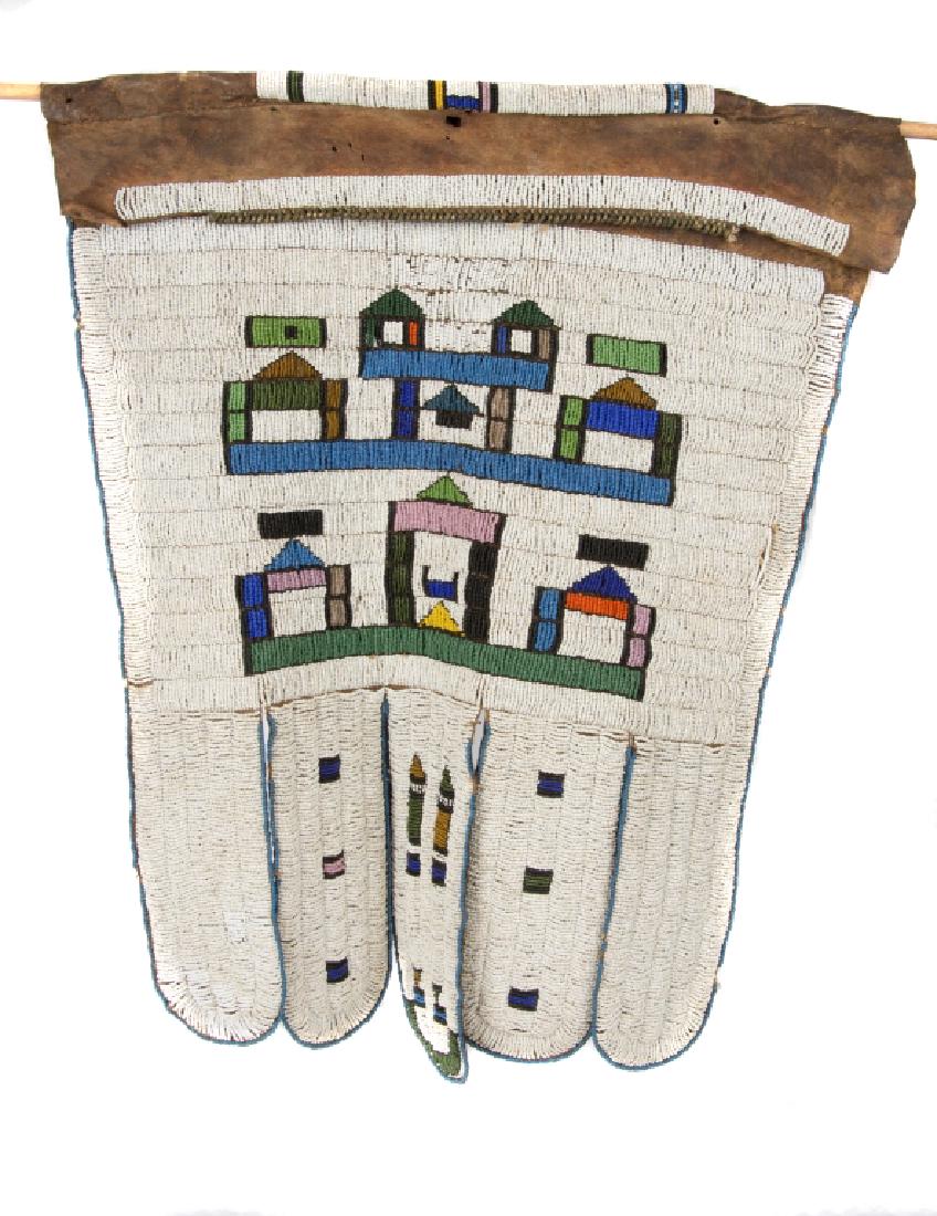 An African beaded hide wedding apron, or ijogolo (1 of 3)