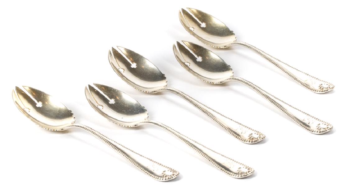 A Watson sterling set of twelve ice cream forks: Watson Co., Dorchester, monogrammed: K, [6.80 oz. t.] [211.7 g.]