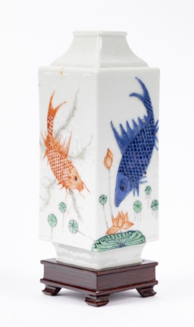 A small Chinese polychrome enameled vase (1 of 3)