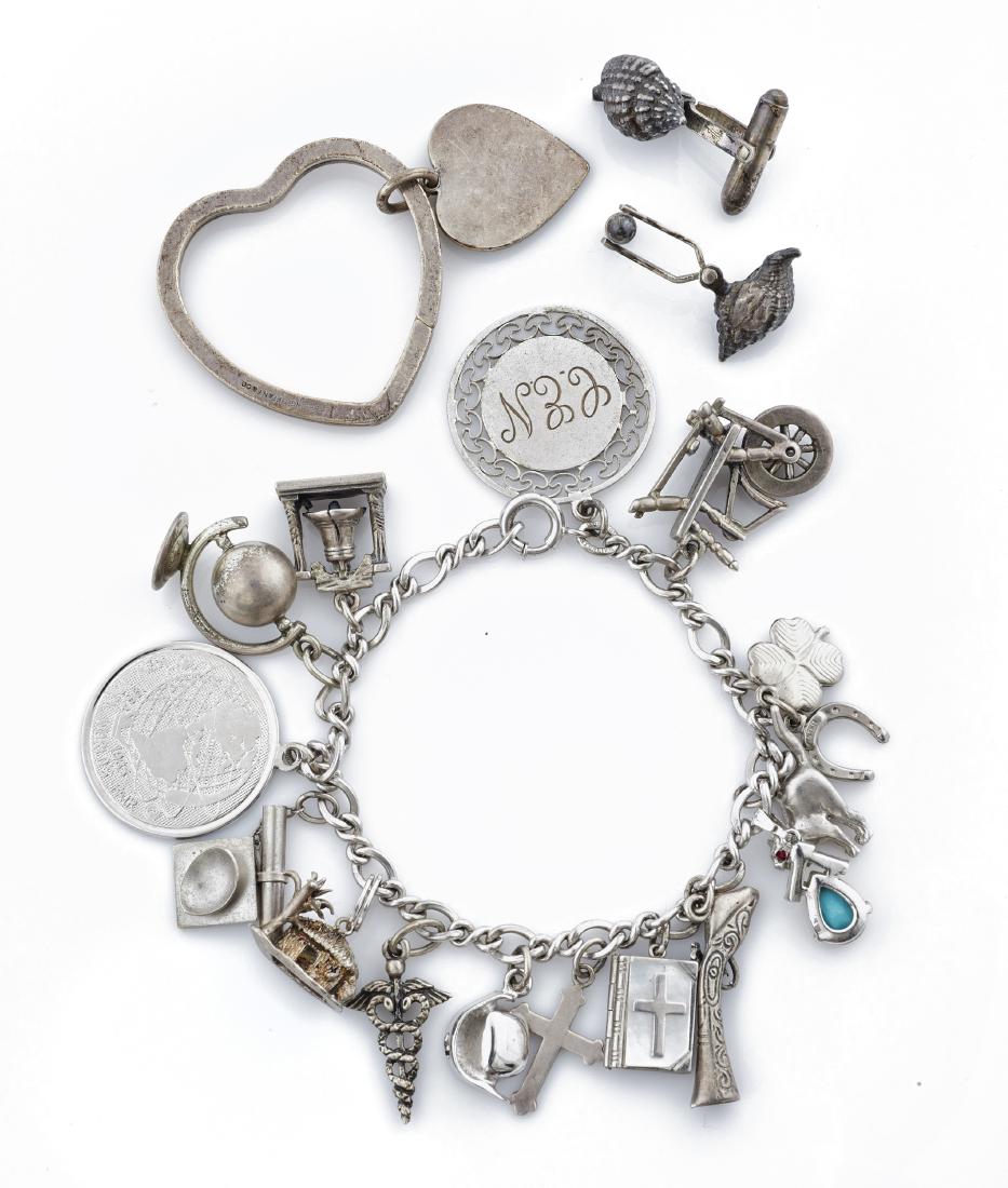 A collection of sterling silver jewelry items (1 of 1)