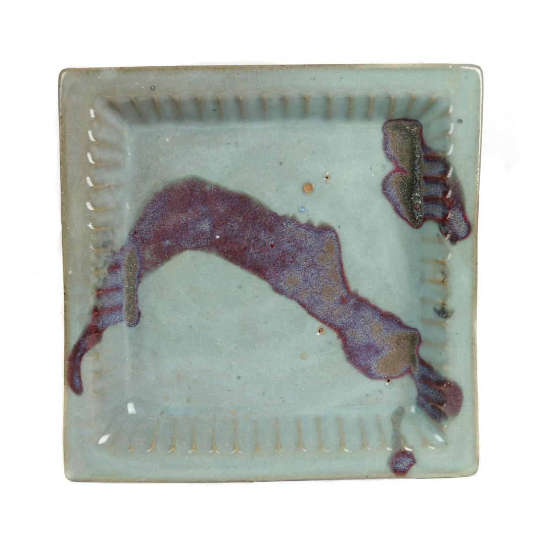A Chinese jun ware plate (1 of 4)