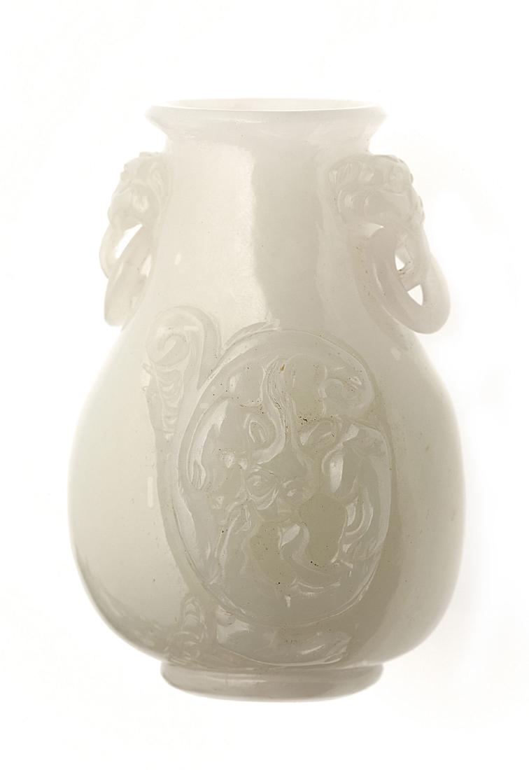 A small Chinese white jade vase (1 of 5)