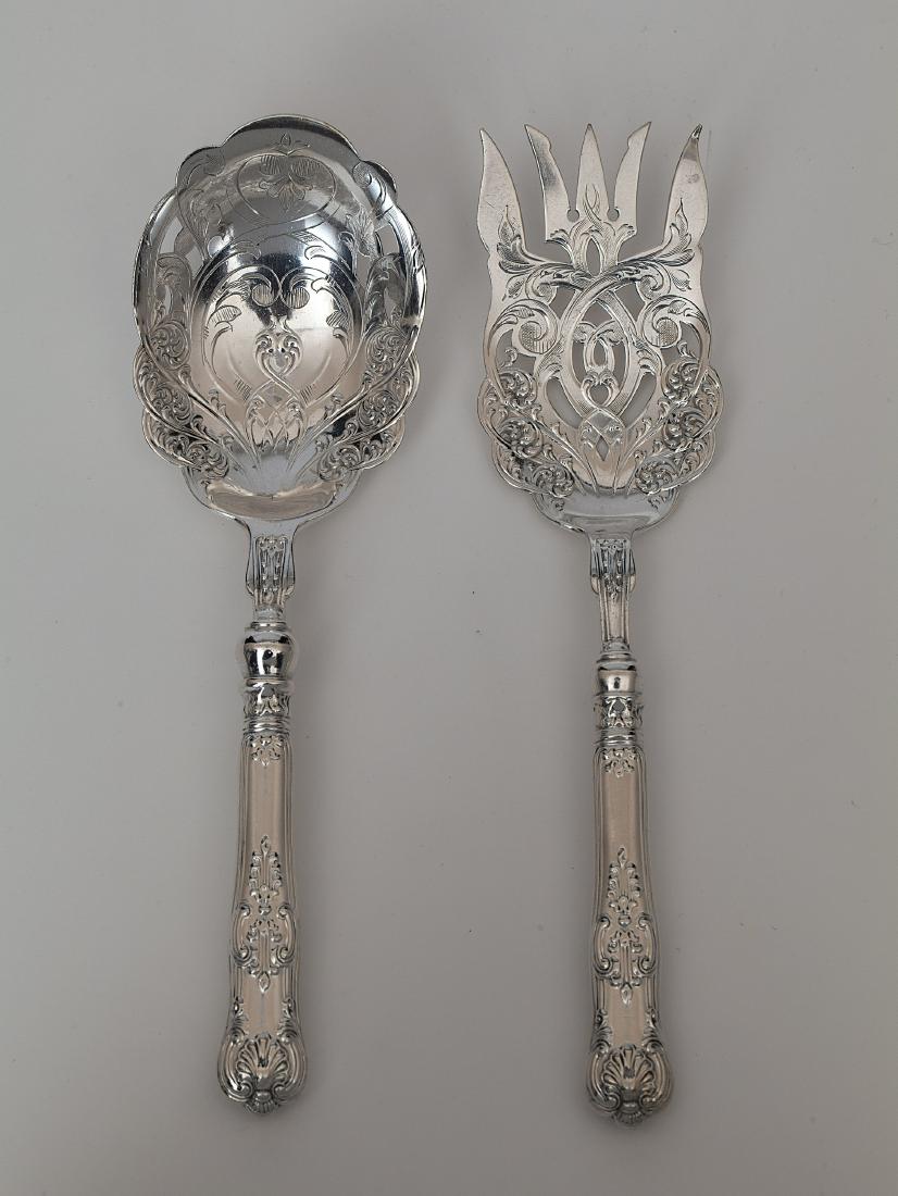 A sterling Dominick & Haff King salad servers (1 of 5)