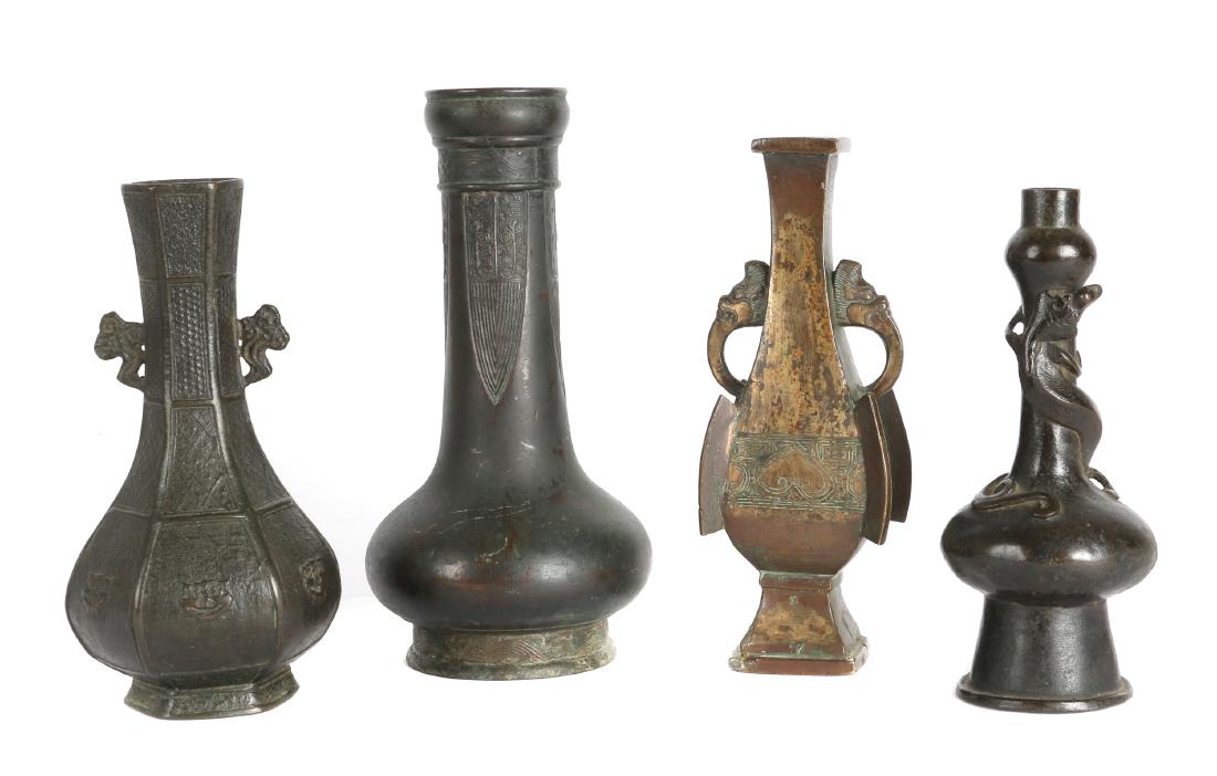 Four Chinese bronze vases (1 of 12)