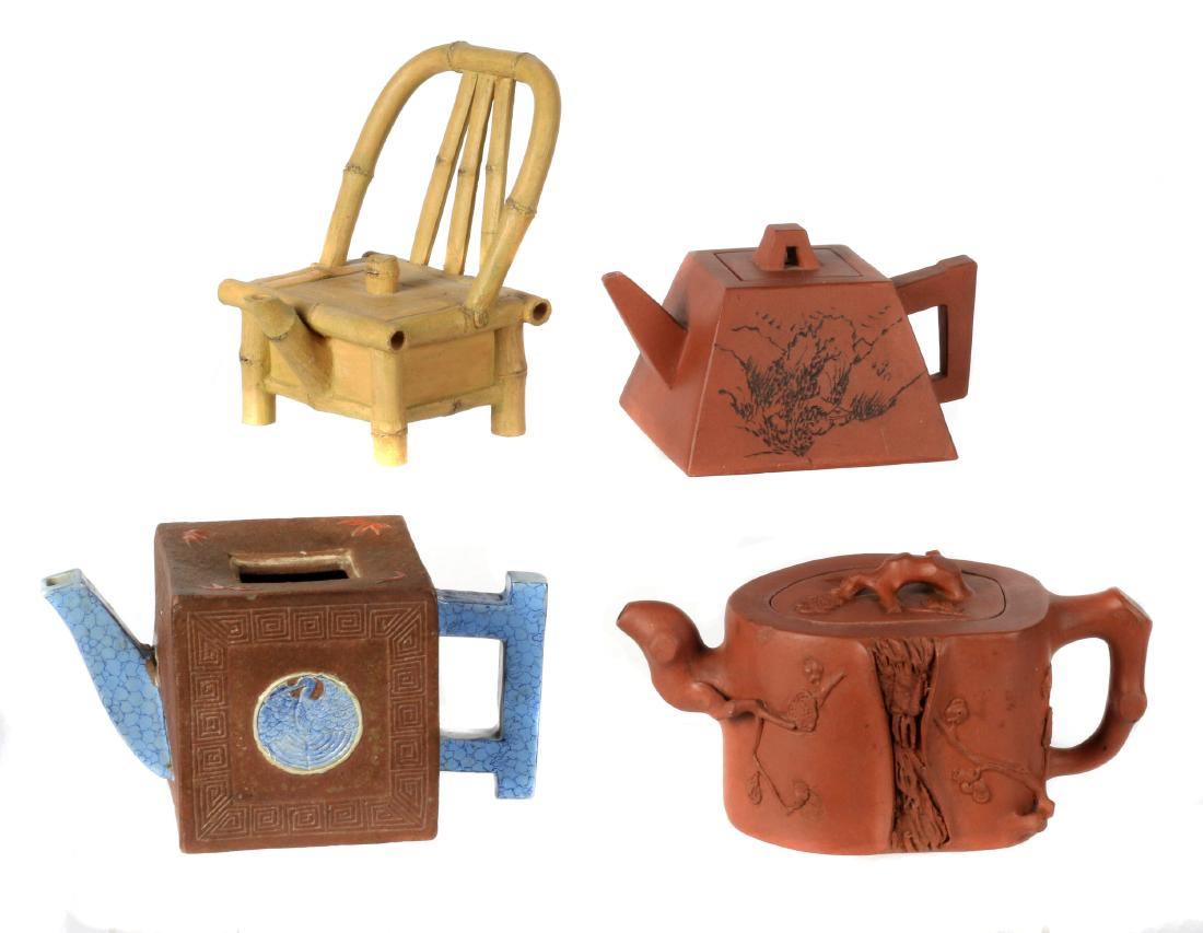 Four Chinese yixing teapots (1 of 5)
