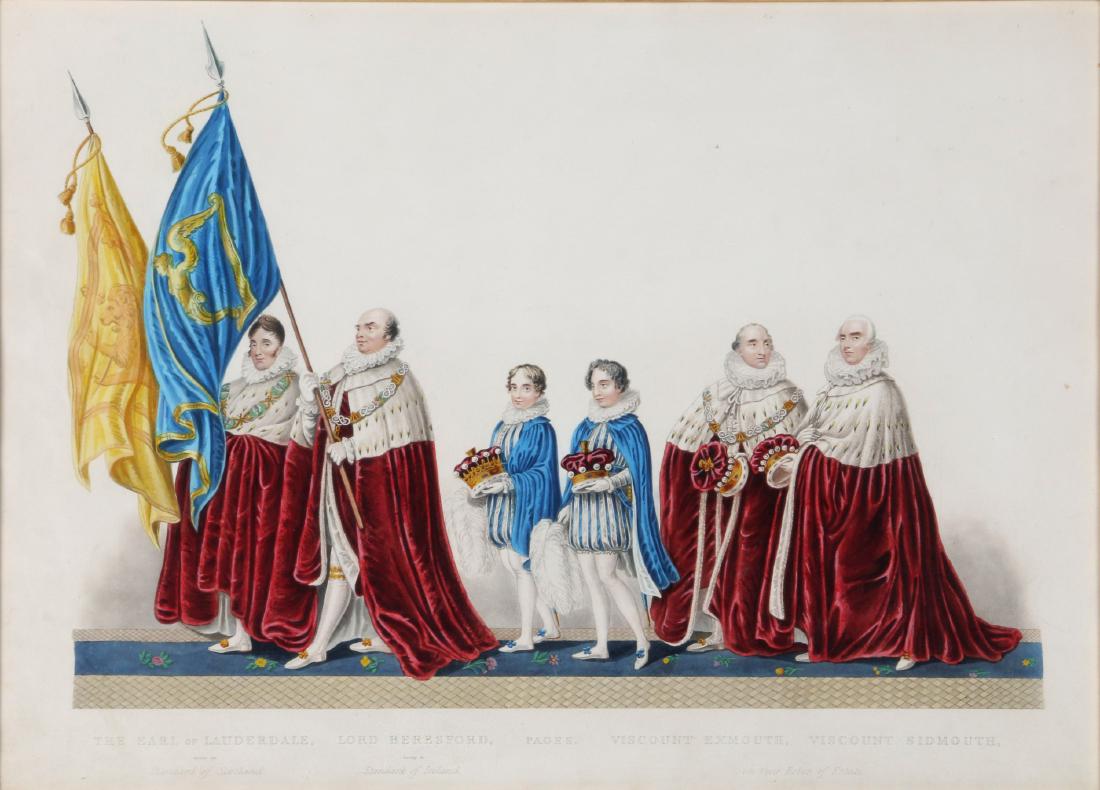 A set of 15 hand-colored etchings and aquatints (1 of 18)