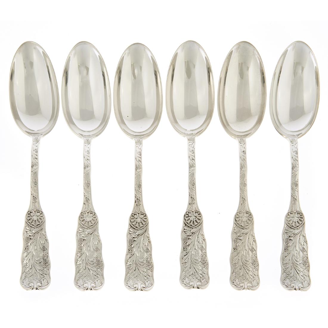 A sterling set of six tablespoons, Gorham, St. Cloud (1 of 4)
