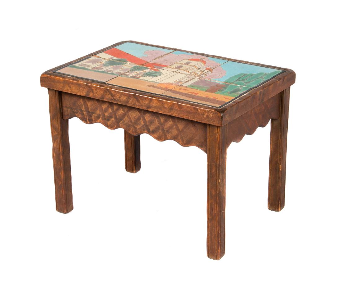 California tile top side table (1 of 3)