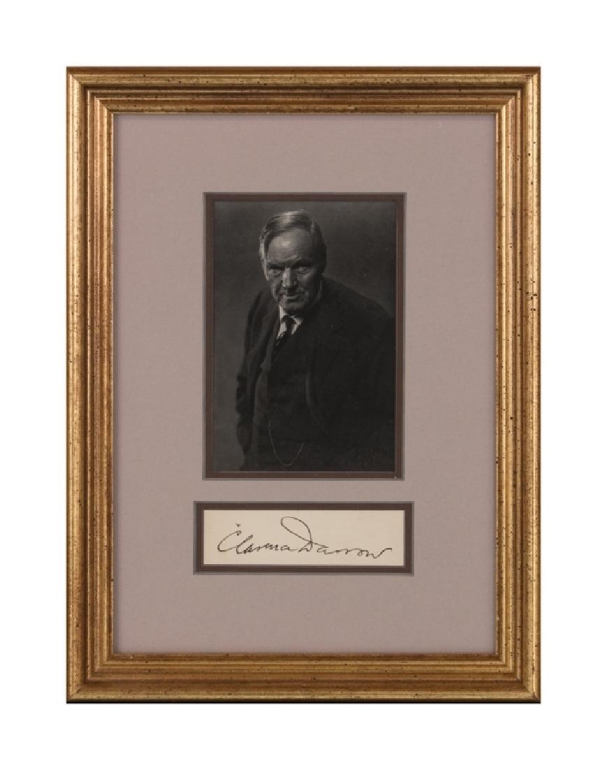 A Clarence Darrow autograph (1 of 4)