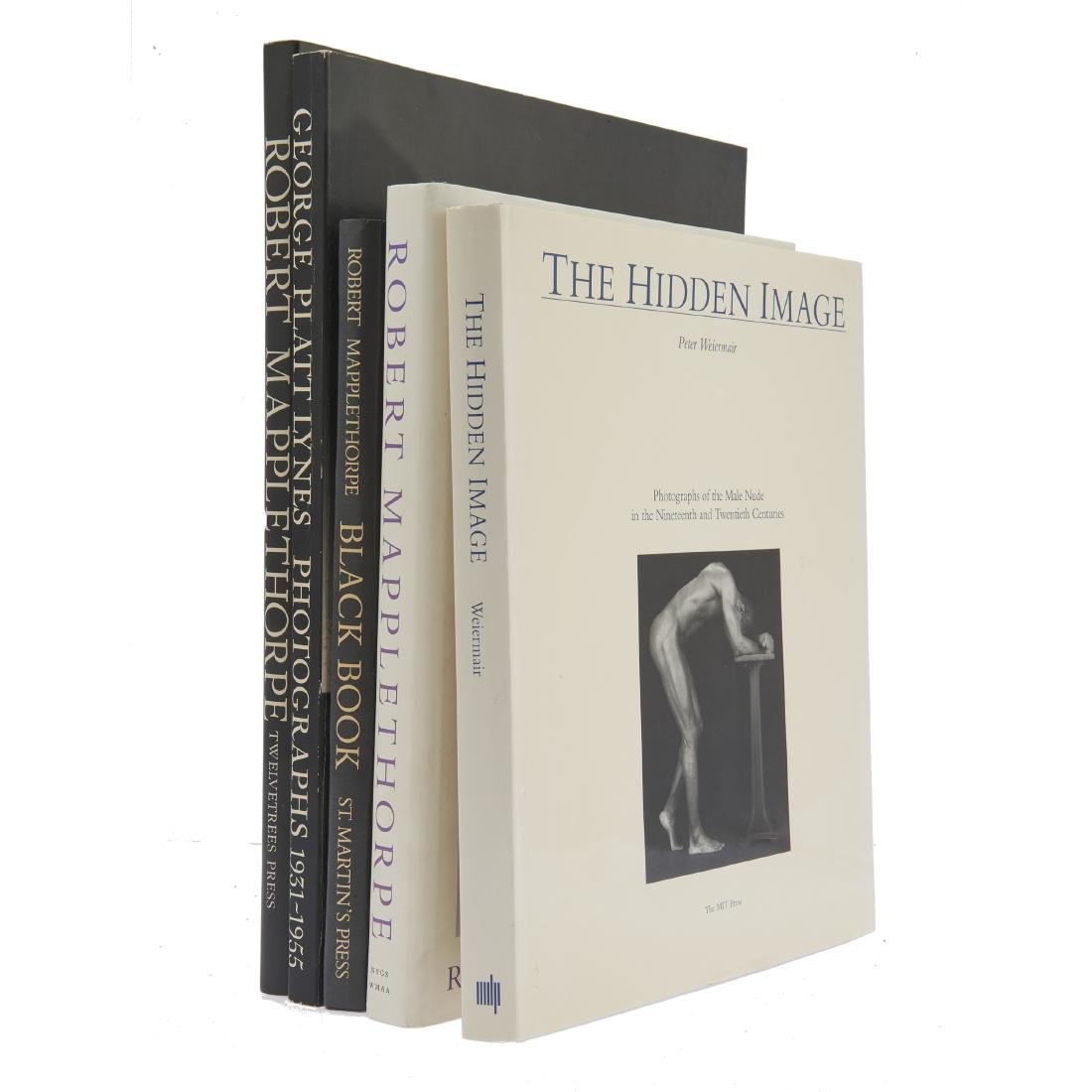 Five volumes of nude male photography monographs.: Includes Robert Mapplethorpe’s Certain People. Pasadena: Twelvetrees, 1985, Second edition. And Mapplethorpe’s Black Book. New York: St. Martin’s, 1986. First edition in cloth