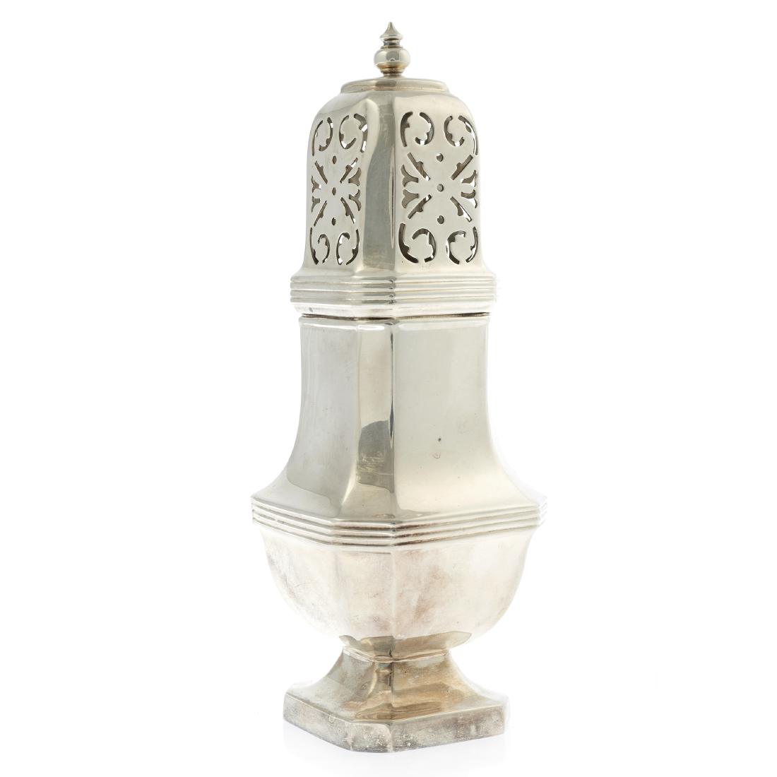 An English sterling silver muffiner or sugar caster (1 of 3)