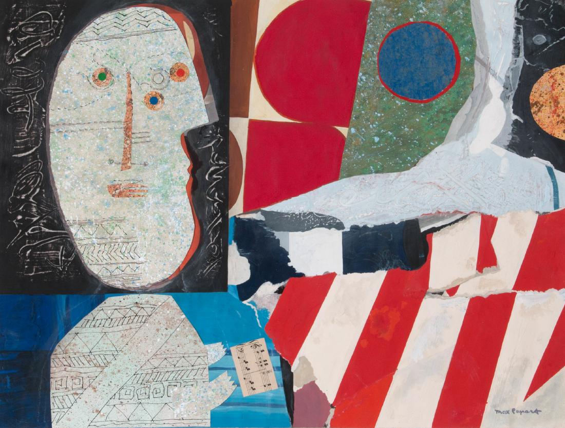 Max Papart (French, 1911-1994) Mixed media (1 of 4)