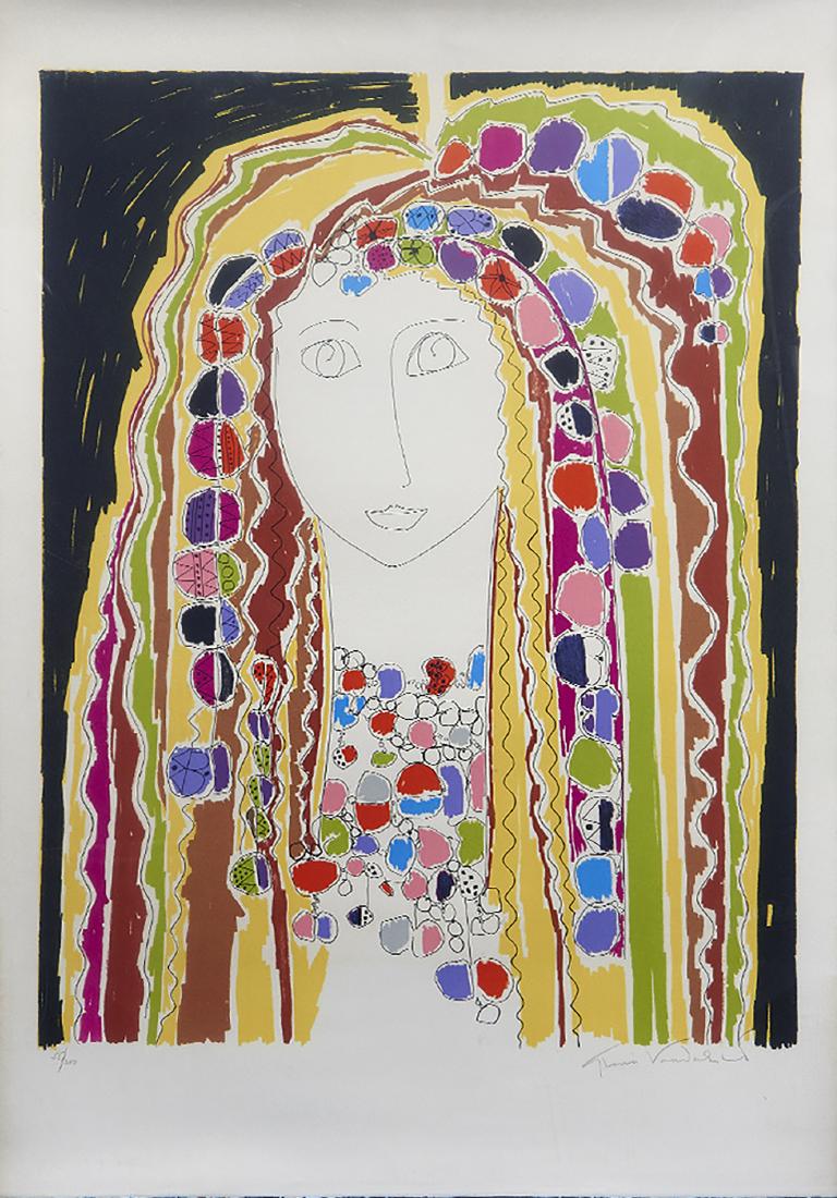 Gloria Vanderbilt (American 1924-2019)  Serigraph (1 of 3)