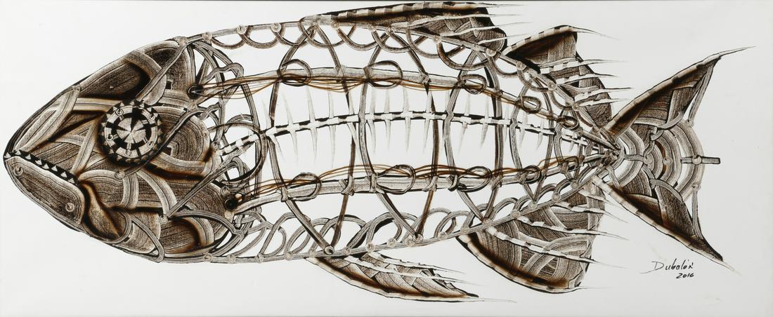 Juan Capristan Dubalon (Cuban) mixed media Fish (1 of 6)