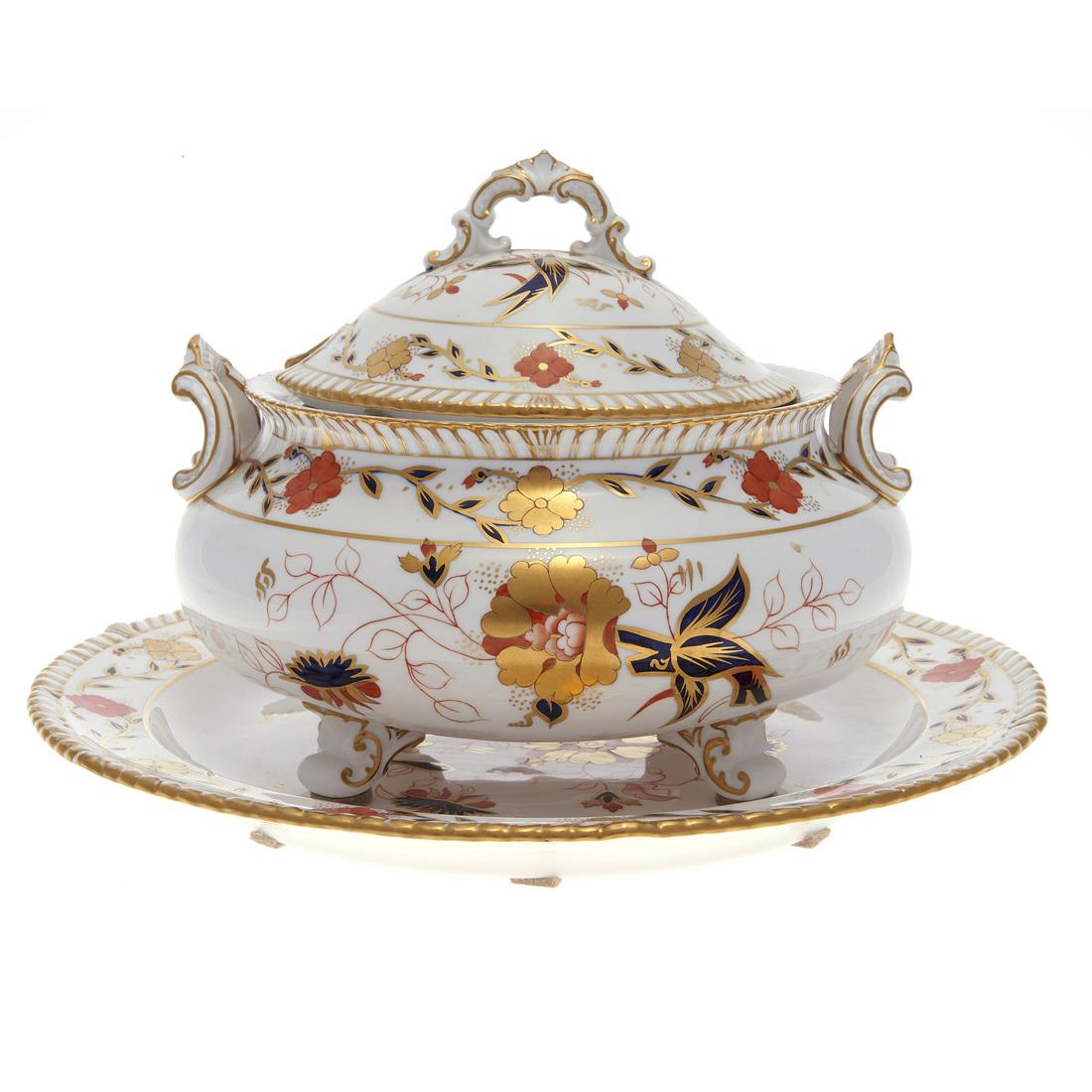 Royal Crown Derby porcelain tureen and underplate (1 of 4)