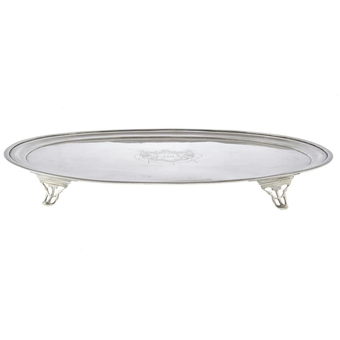 A Federal coin silver salver (1 of 6)