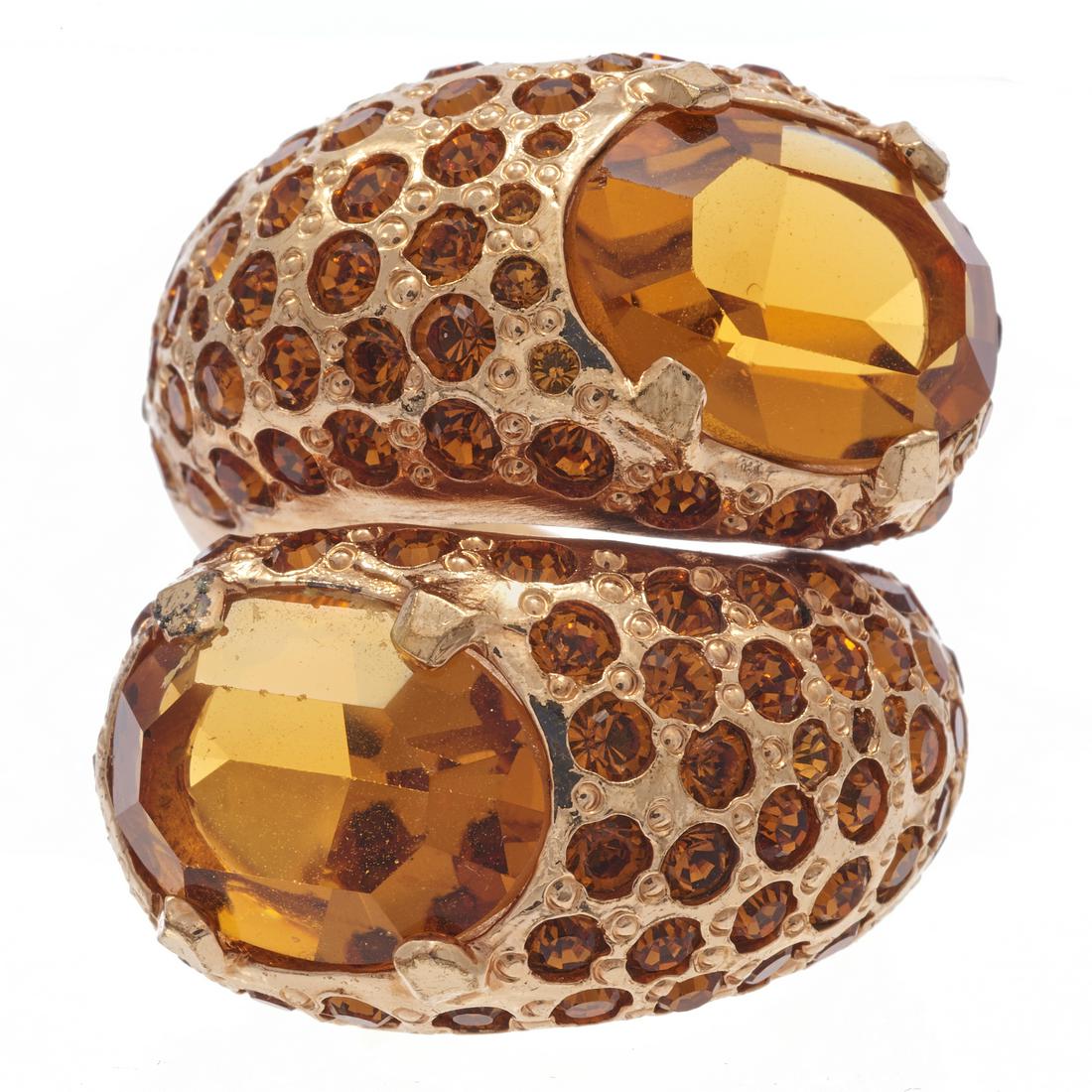 A Gianni Versace goldtone ring (1 of 5)