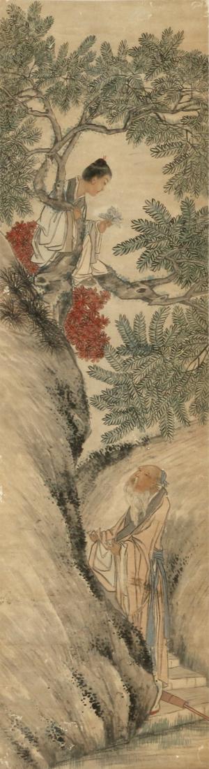 Anonymous Chinese artist: Scholar and Attendant (1 of 5)