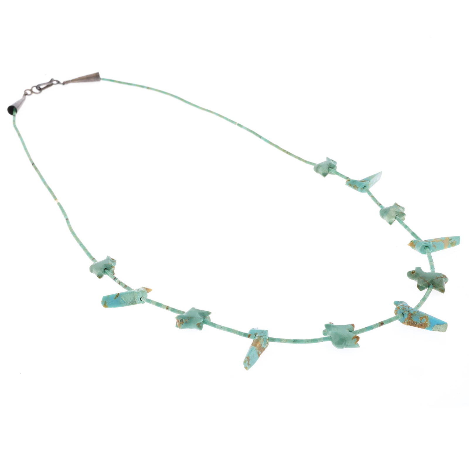 A Zuni turquoise fetish necklace (1 of 4)