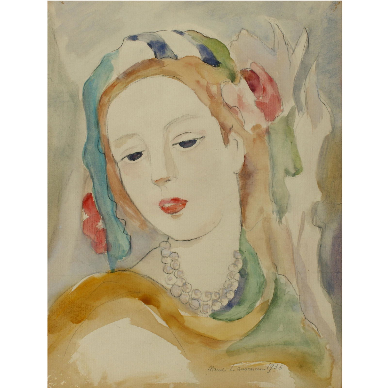 Marie Laurencin (1883-1956) Watercolor (1 of 6)