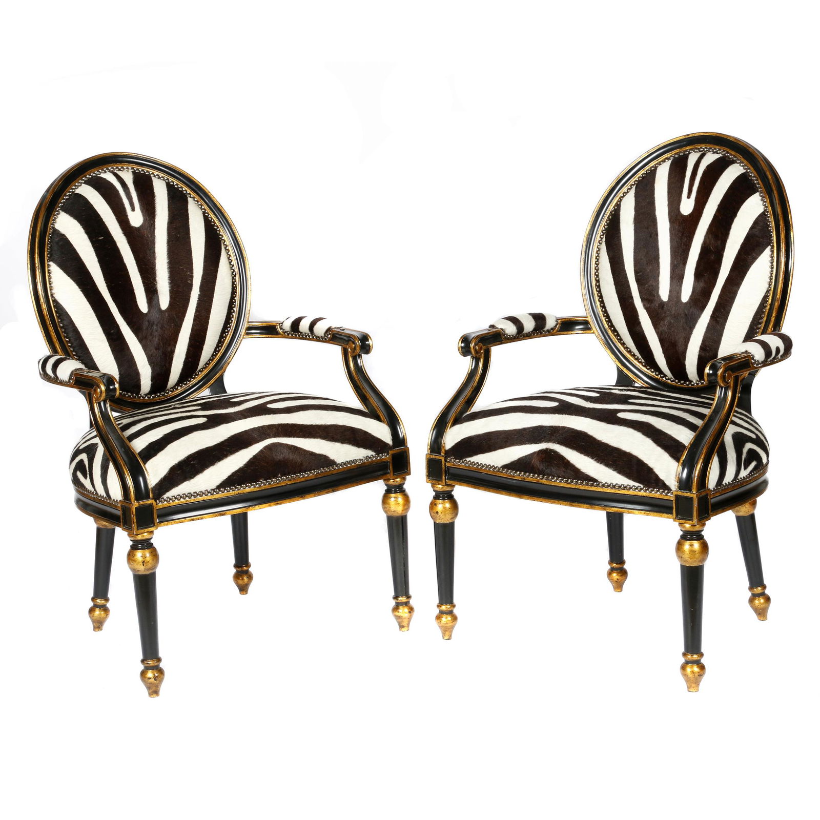 Pair of Neoclassical style Fauteuils (1 of 4)