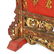 Red and Gilt Lacquer Painted Table Screen, late Qing - 5