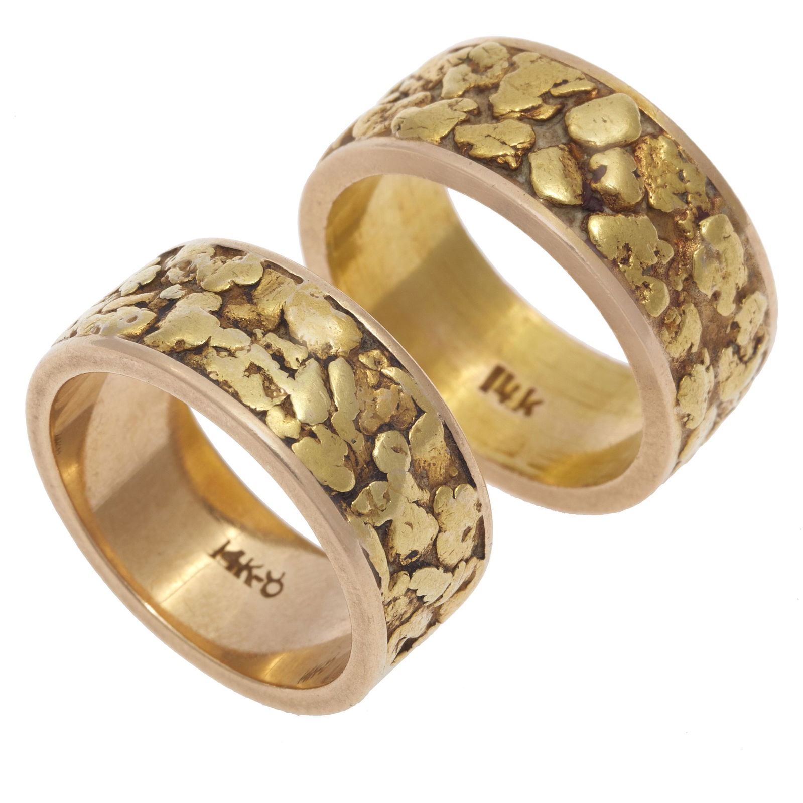 Collection of Two 14k Nugget Rings (1 of 3)