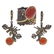 Carnelian, Amethyst, Garnet Blackened Silver Set