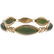 Nephrite, 14k Yellow Gold Bracelet