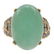 Jade, Diamond, 14k Yellow Gold Ring