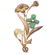 Diamond, Jade, 14k Rose Gold Flower Brooch