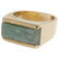 Gent's Jade, 14k Yellow Gold Ring
