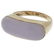 Lavender Jade, 14k Saddle Ring