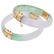 Collection of Two Jade, 14k Bangle Bracelets