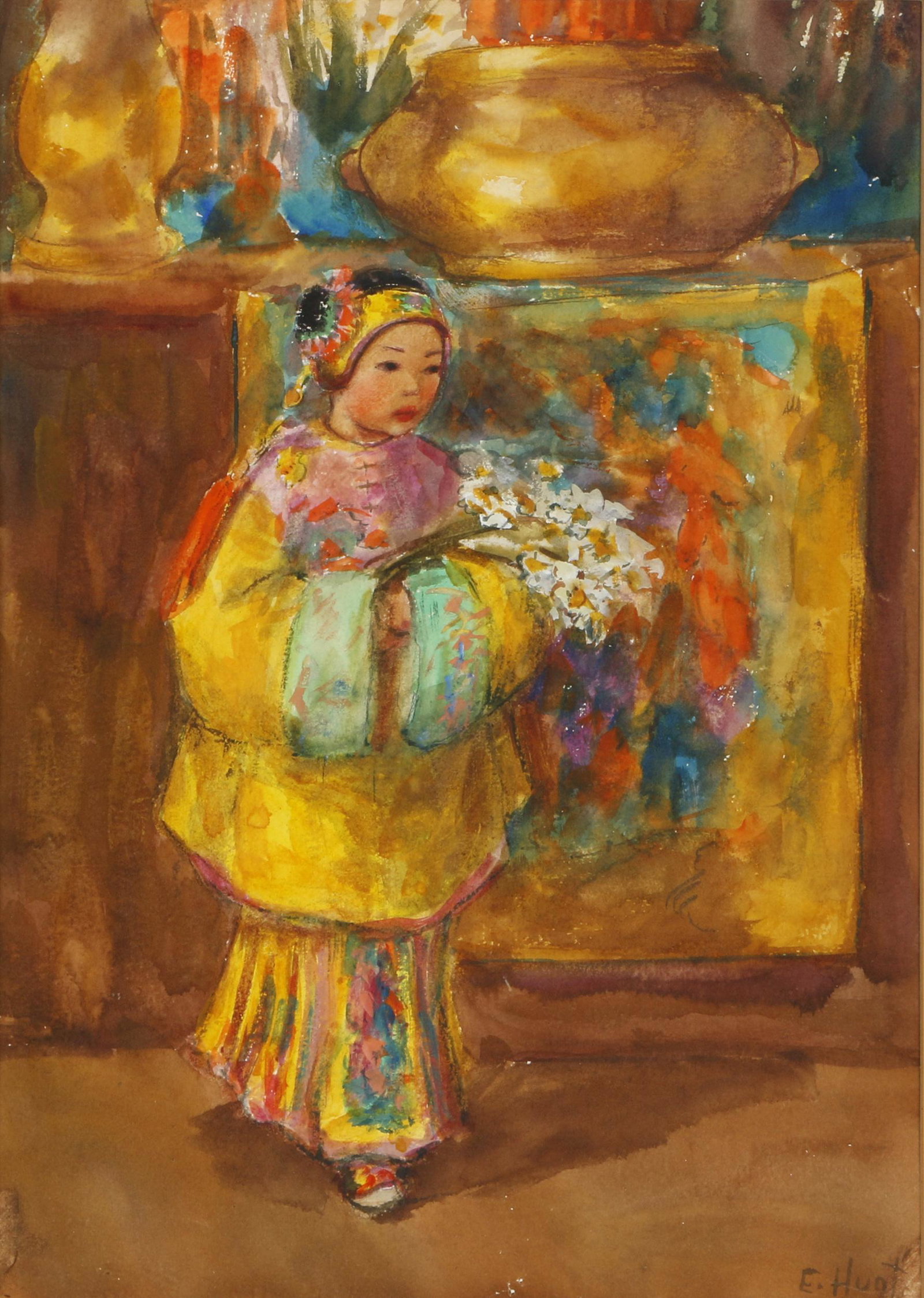 Esther Anna Hunt  (American 1875 - 1951) Young Girl (1 of 5)