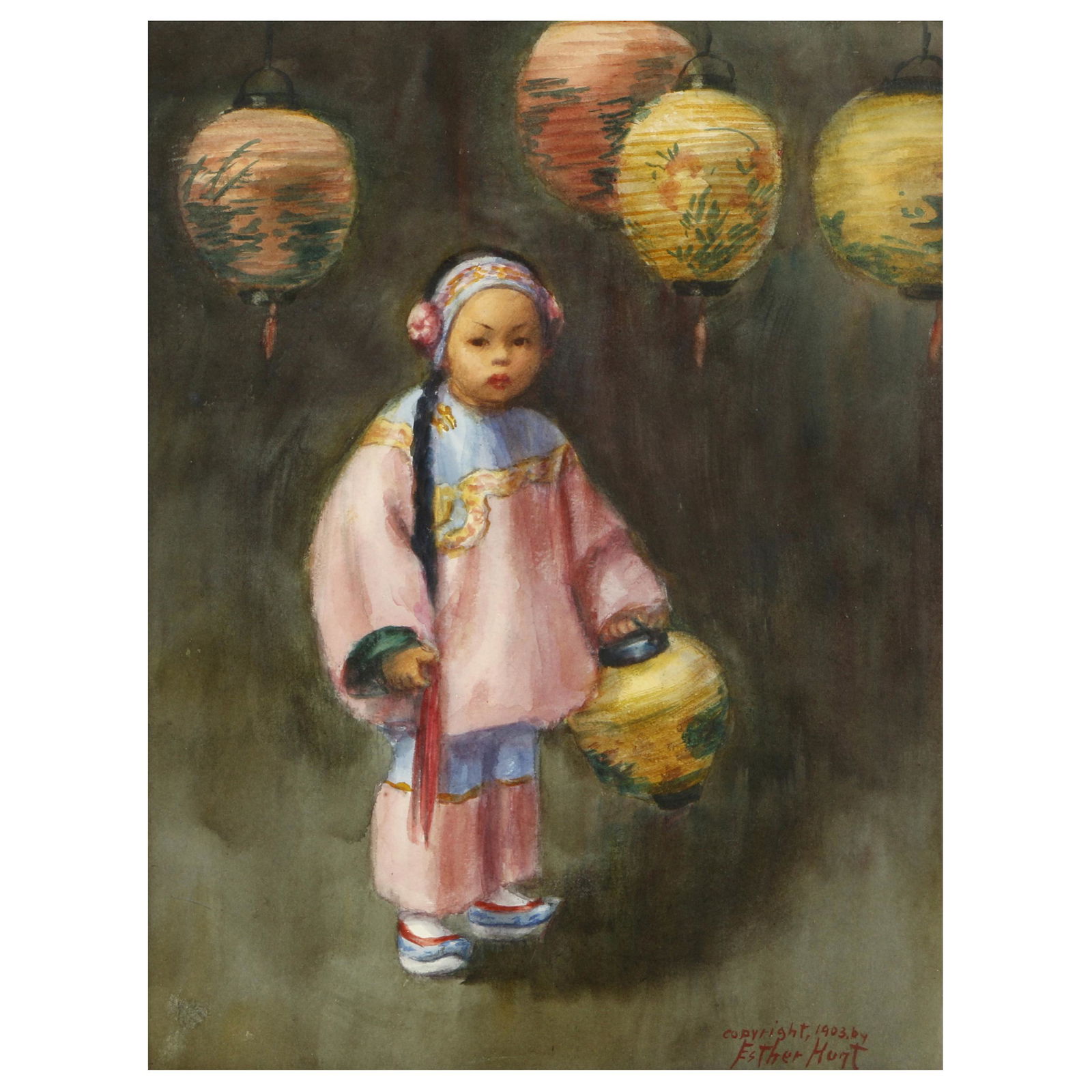 Esther Anna Hunt  (American, 1875 - 1951)  Young Girl (1 of 6)