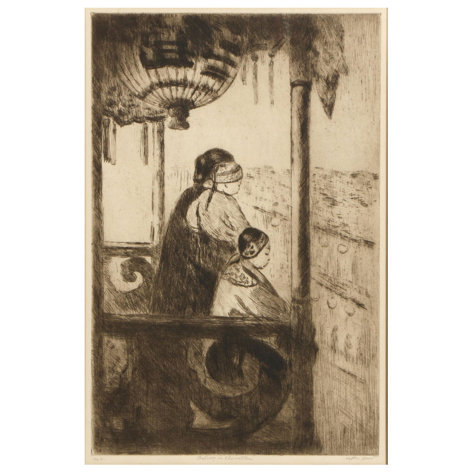 Esther Anna Hunt  (American, 1875 - 1951) Balcony in (1 of 7)