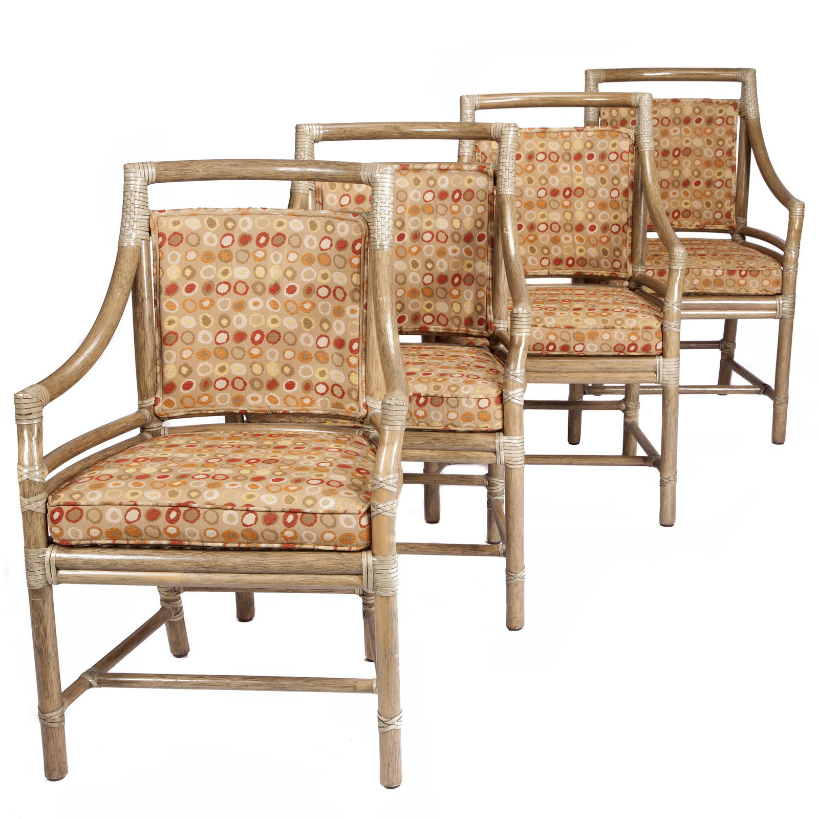 Set of Four McGuire Armchairs (1 of 5)