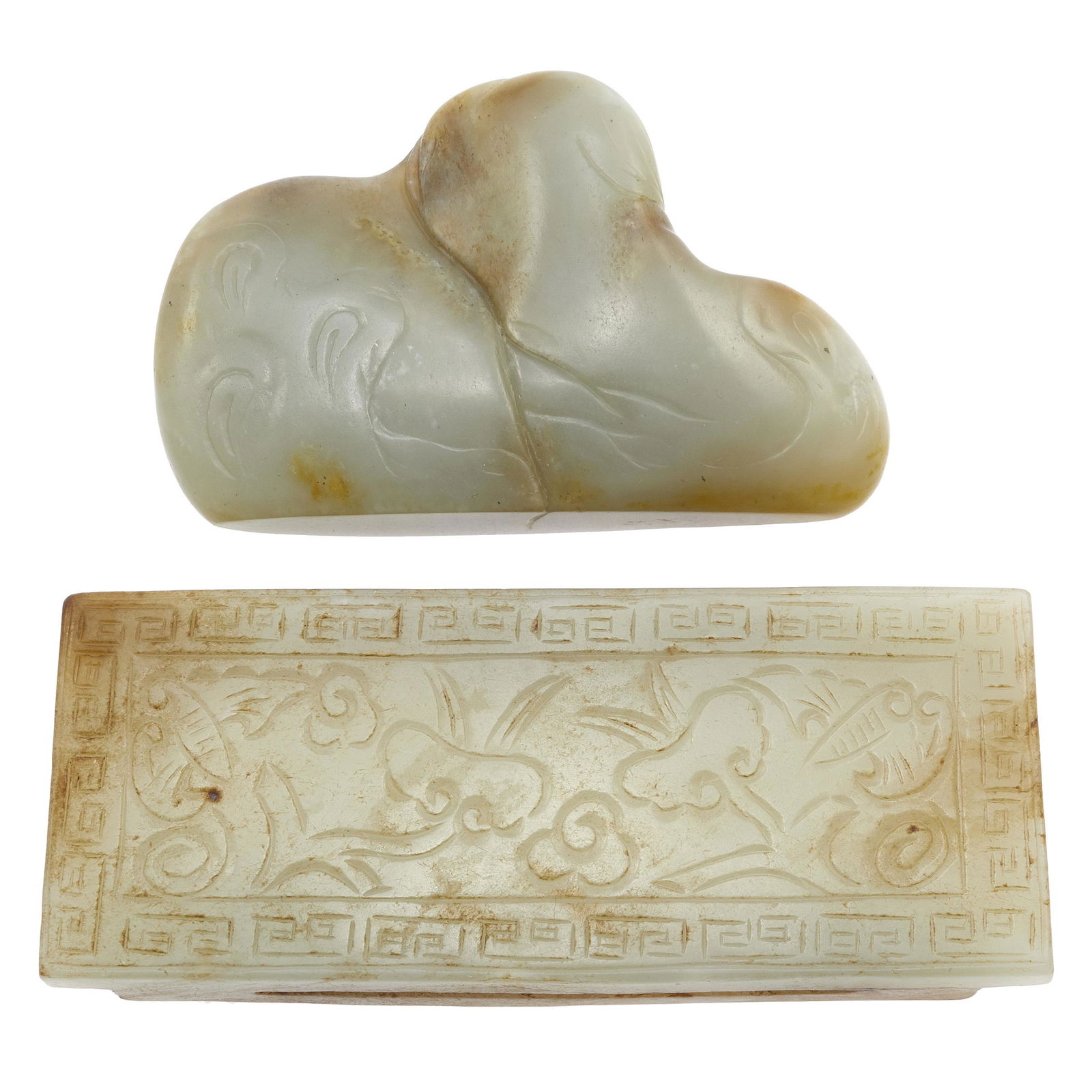 Two Celadon Jade Scholar's Objects (1 of 2)