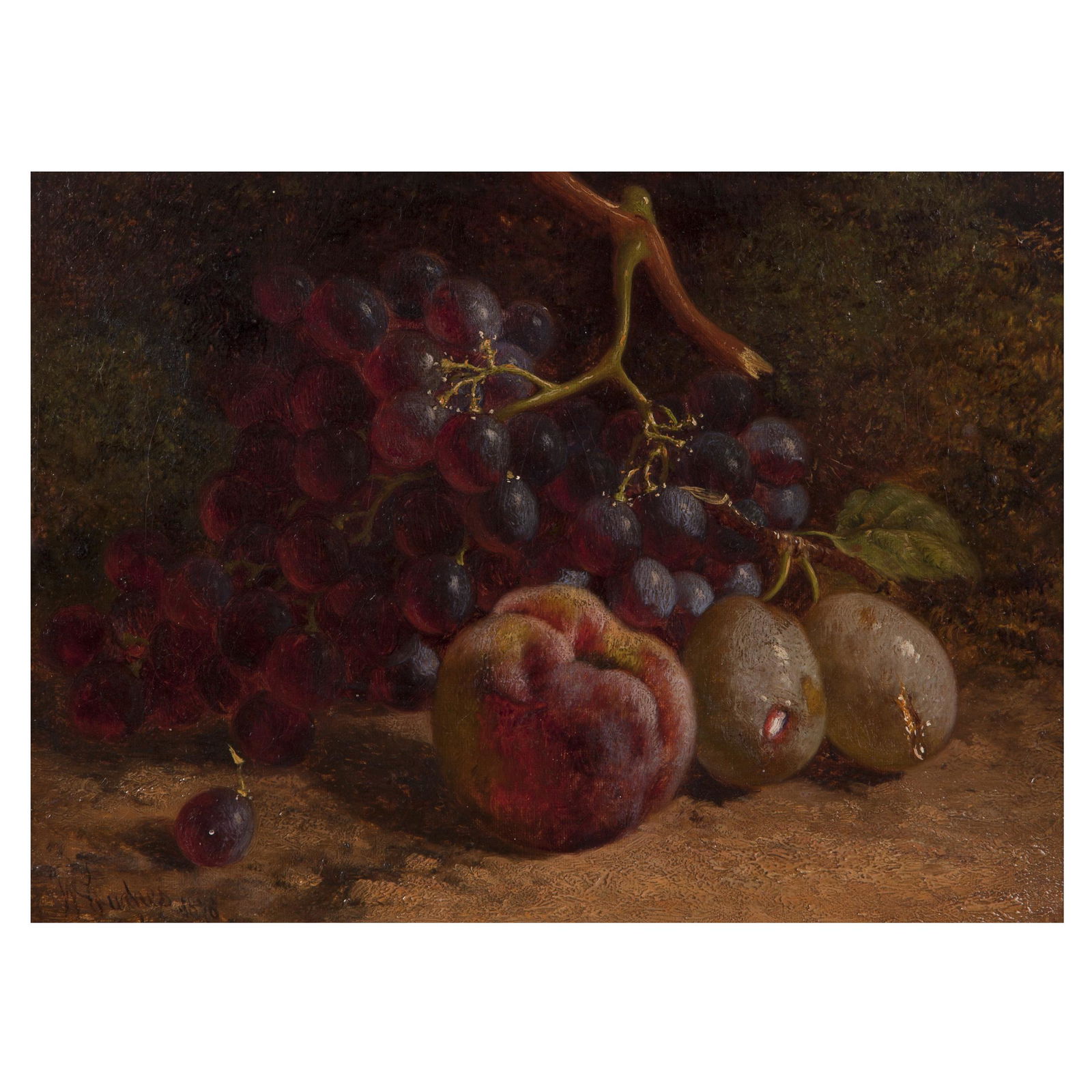 William Hughes, Still Life with Grapes and Peach (1 of 7)