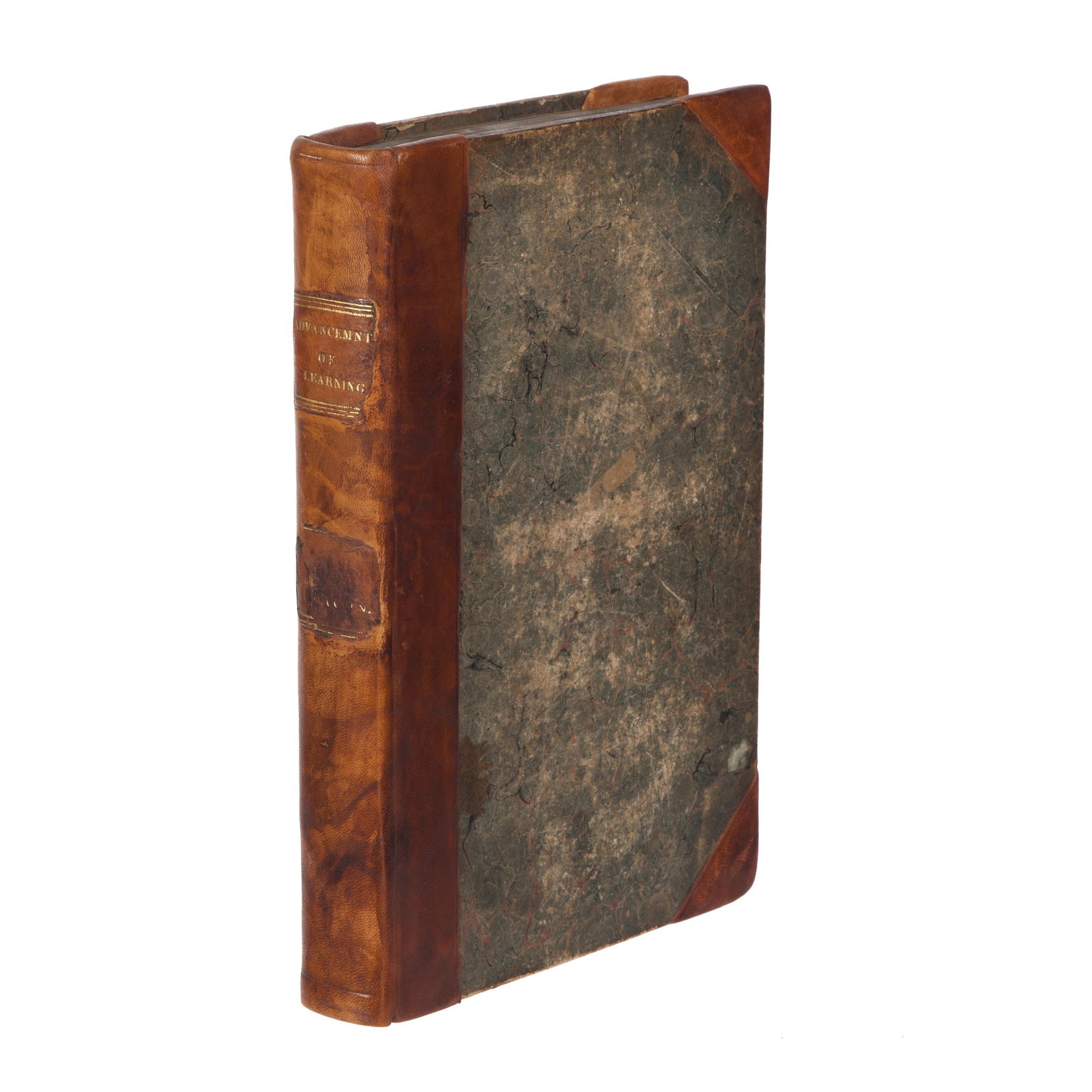 BACON, Francis. Of the Advancement and Proficience of: Bacon, Francis. Of the Advancement and Proficience of Learning... [Oxford, 1640]. Lacking title leaf, damage to orders, rebacked half calf.