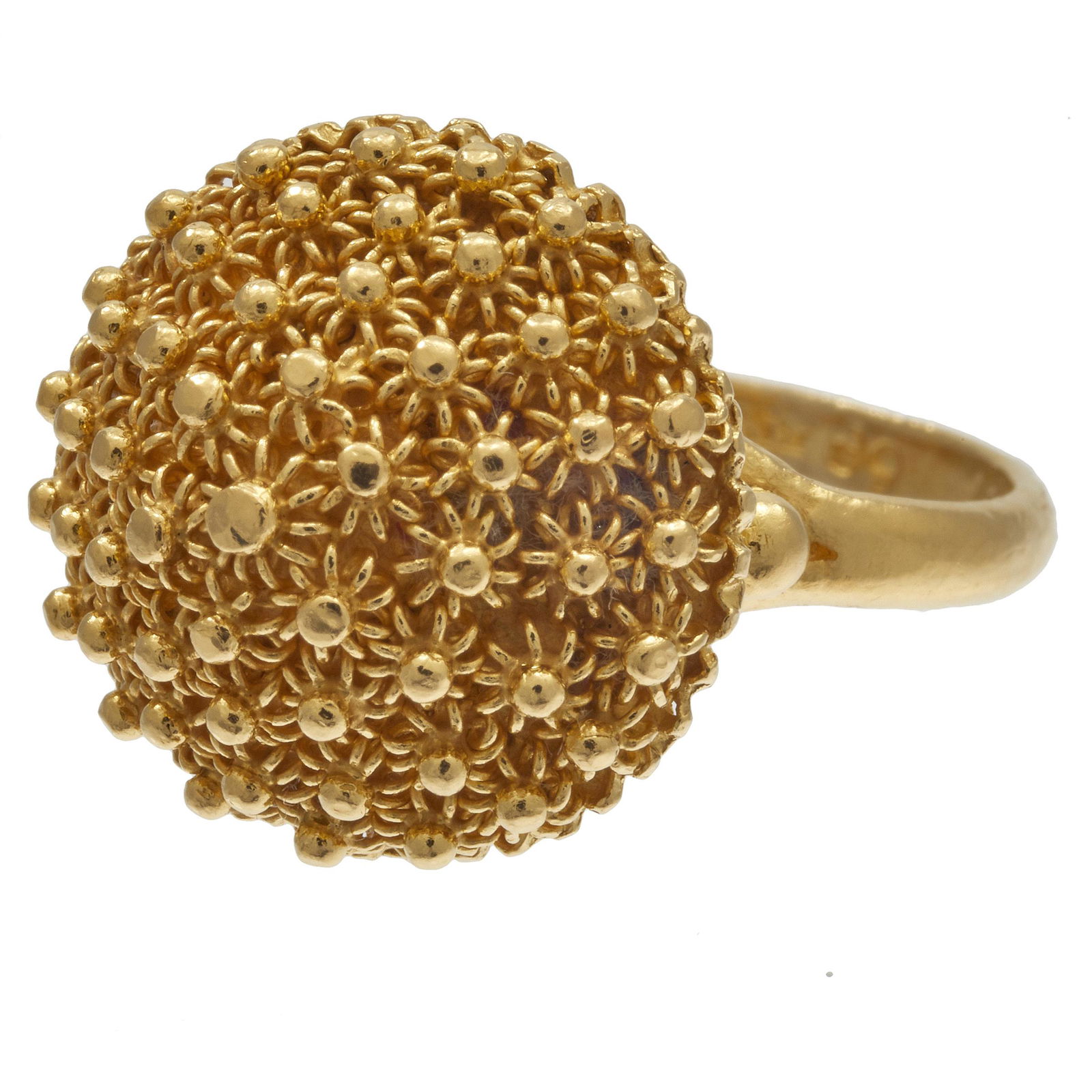 20k Yellow Gold Cannetille Ring (1 of 5)