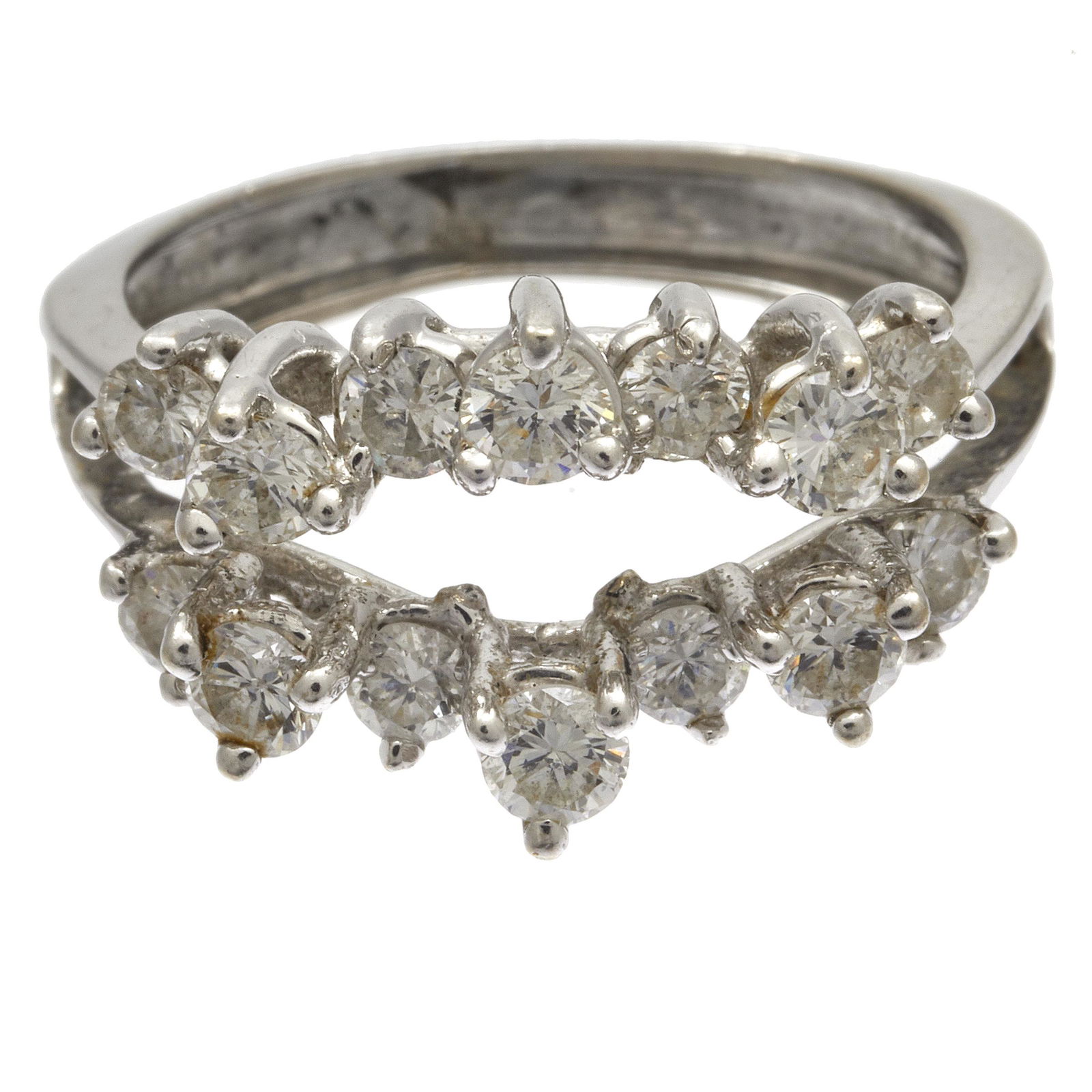 Diamond, 14k White Gold Ring Guard (1 of 3)