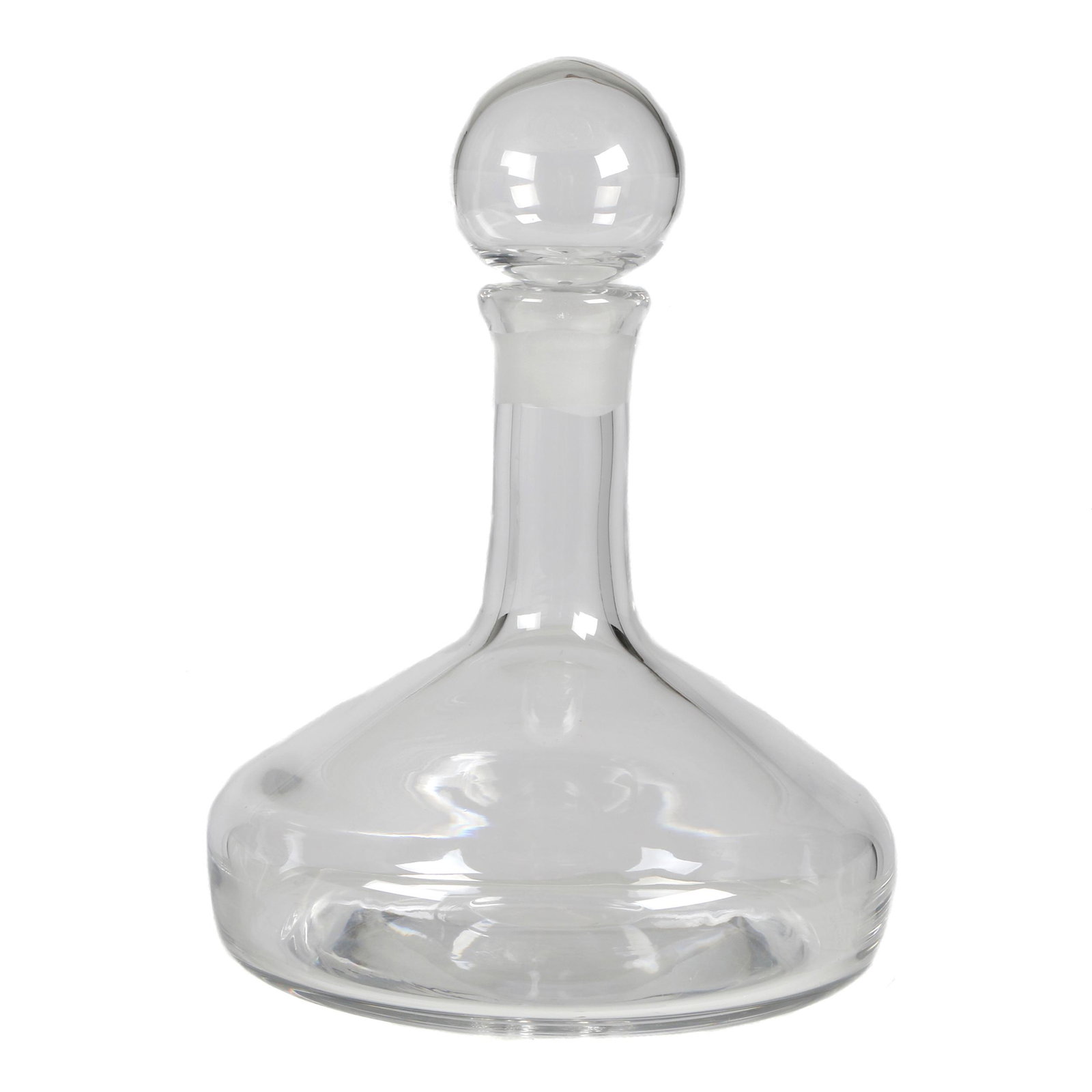 Orrefors Captain's Decanter: The traditional ship board design. 11in. (28cm) h