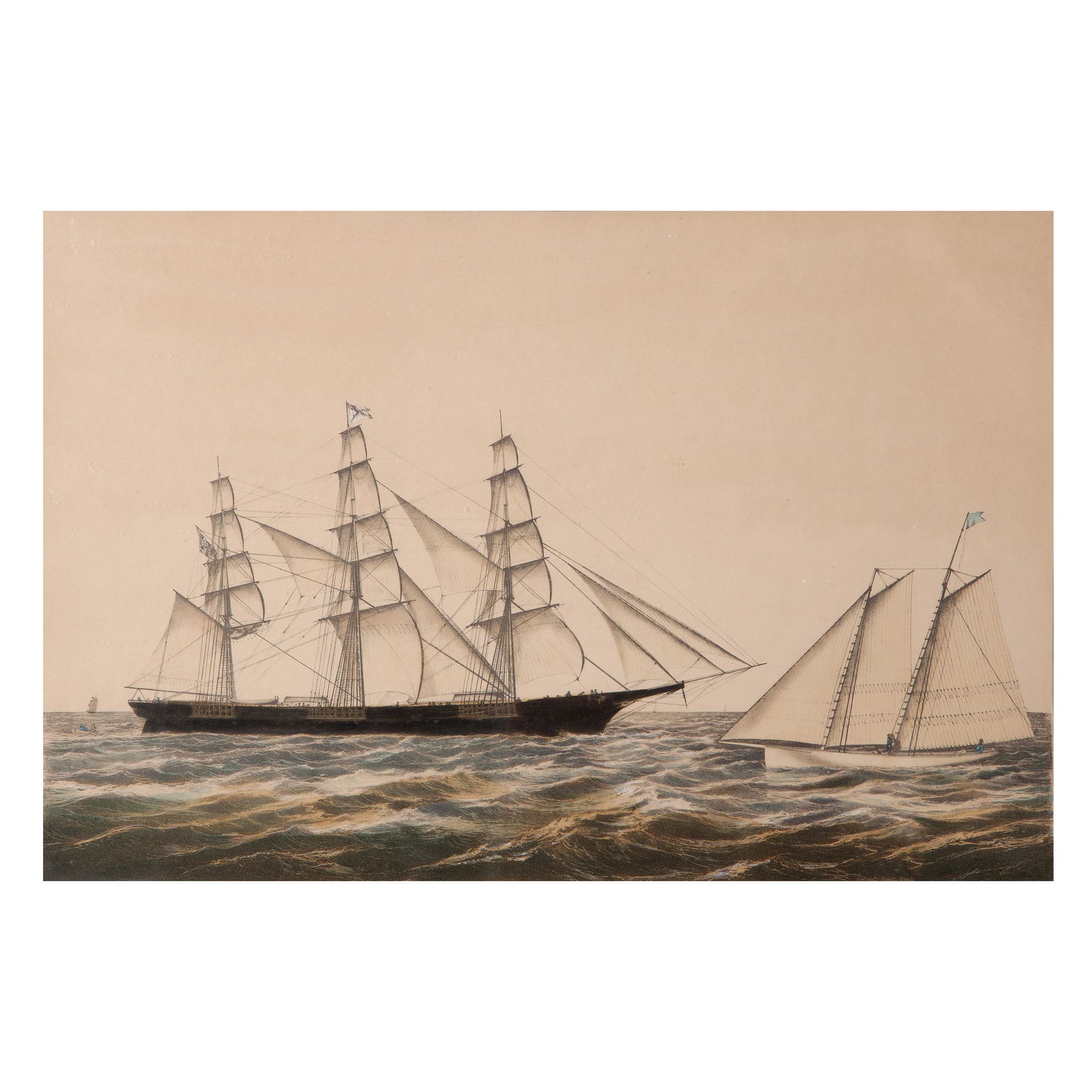 Currier & Ives, Clipper Ship Ocean Express (1 of 6)