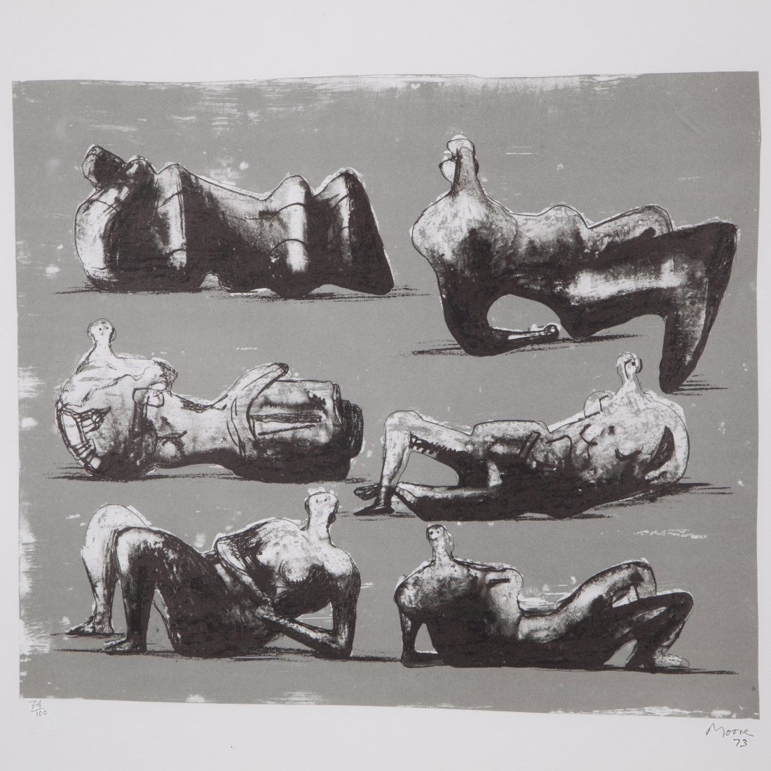 Henry Moore, Six Reclining Figures, 1973 (1 of 3)