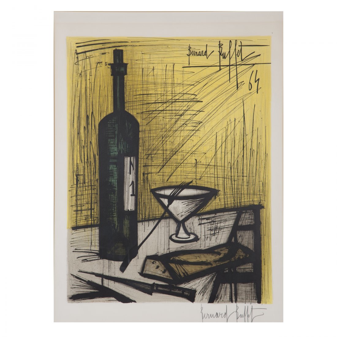 Bernard Buffet, The Bottle (La Bouteille) (1 of 4)