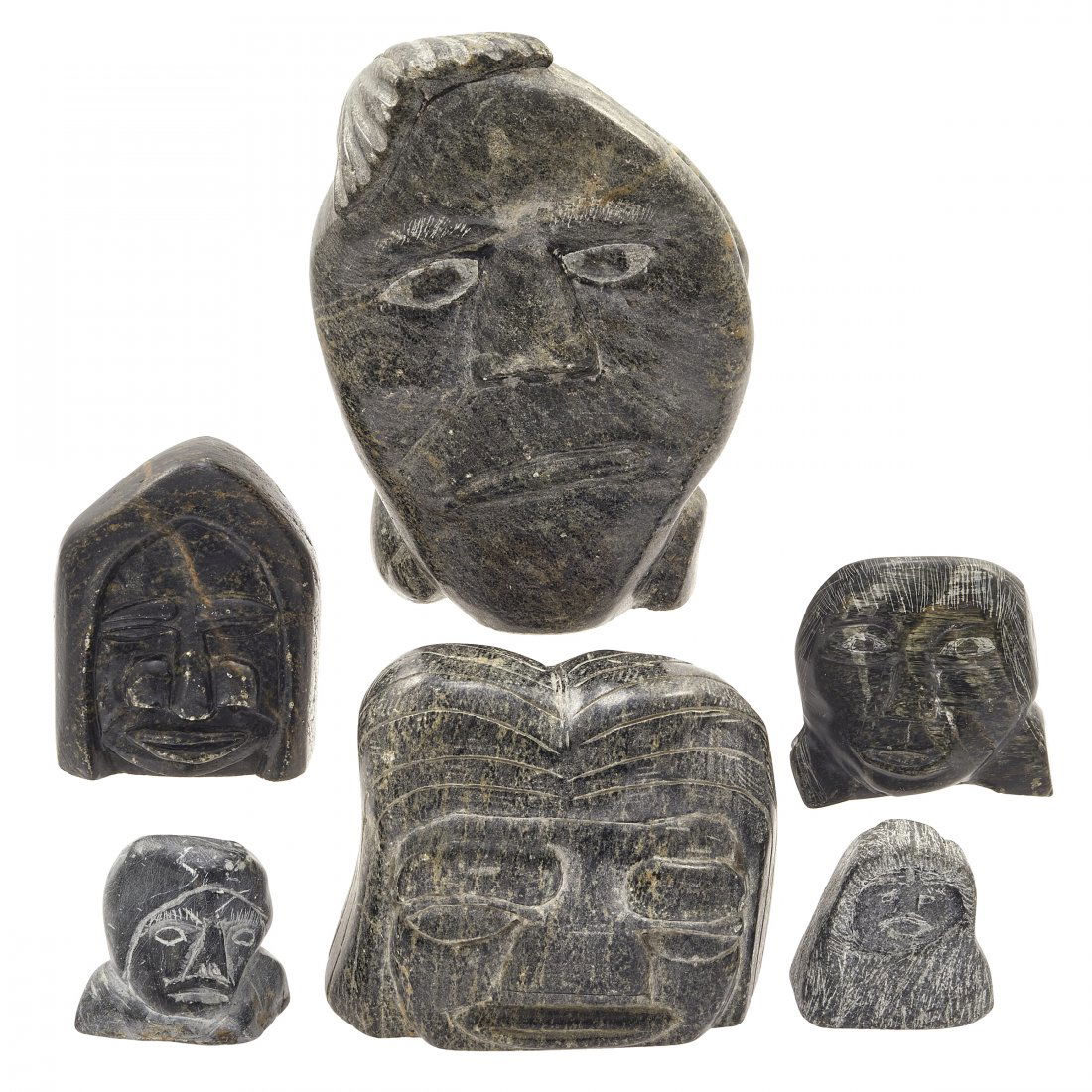 Six Inuit Stone Carvings (1 of 3)